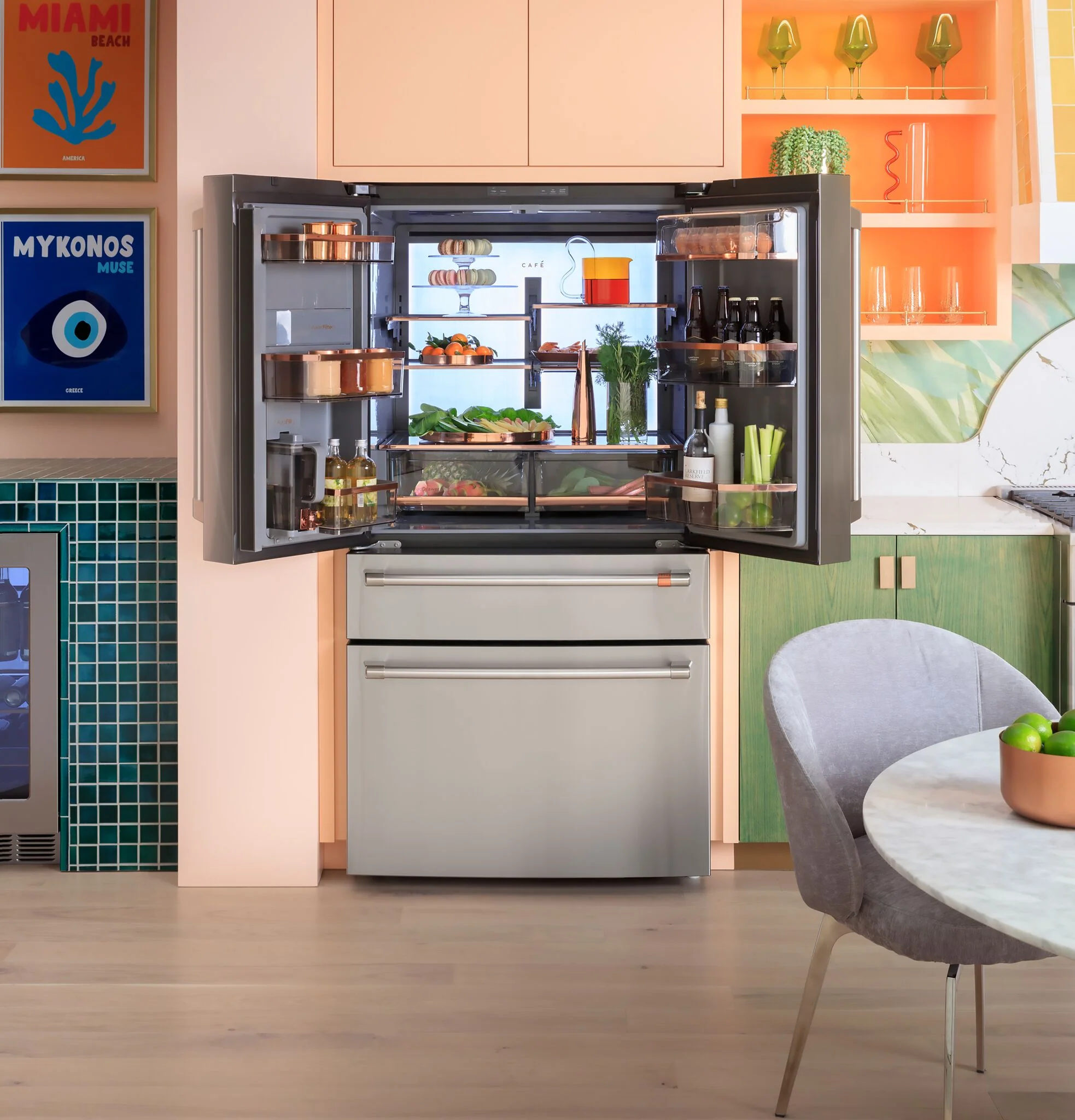 Café 35.75" 23.2 Cu. Ft. Stainless Steel French Door Refrigerator With Dual-Dispense AutoFill Pitcher - CJE23DP2WS1 - Image 3
