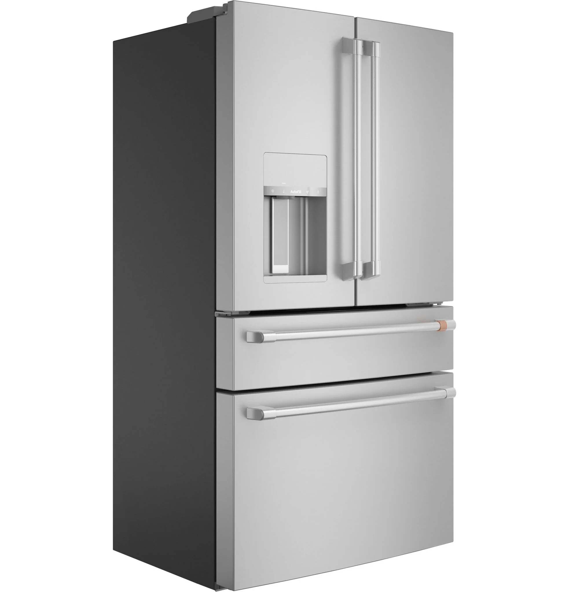 Café 35.75" 22.3 Cu. Ft. Stainless Steel Smart Counter-Depth 4-Door French Door Refrigerator - CXE22DP2PS1 - Image 3