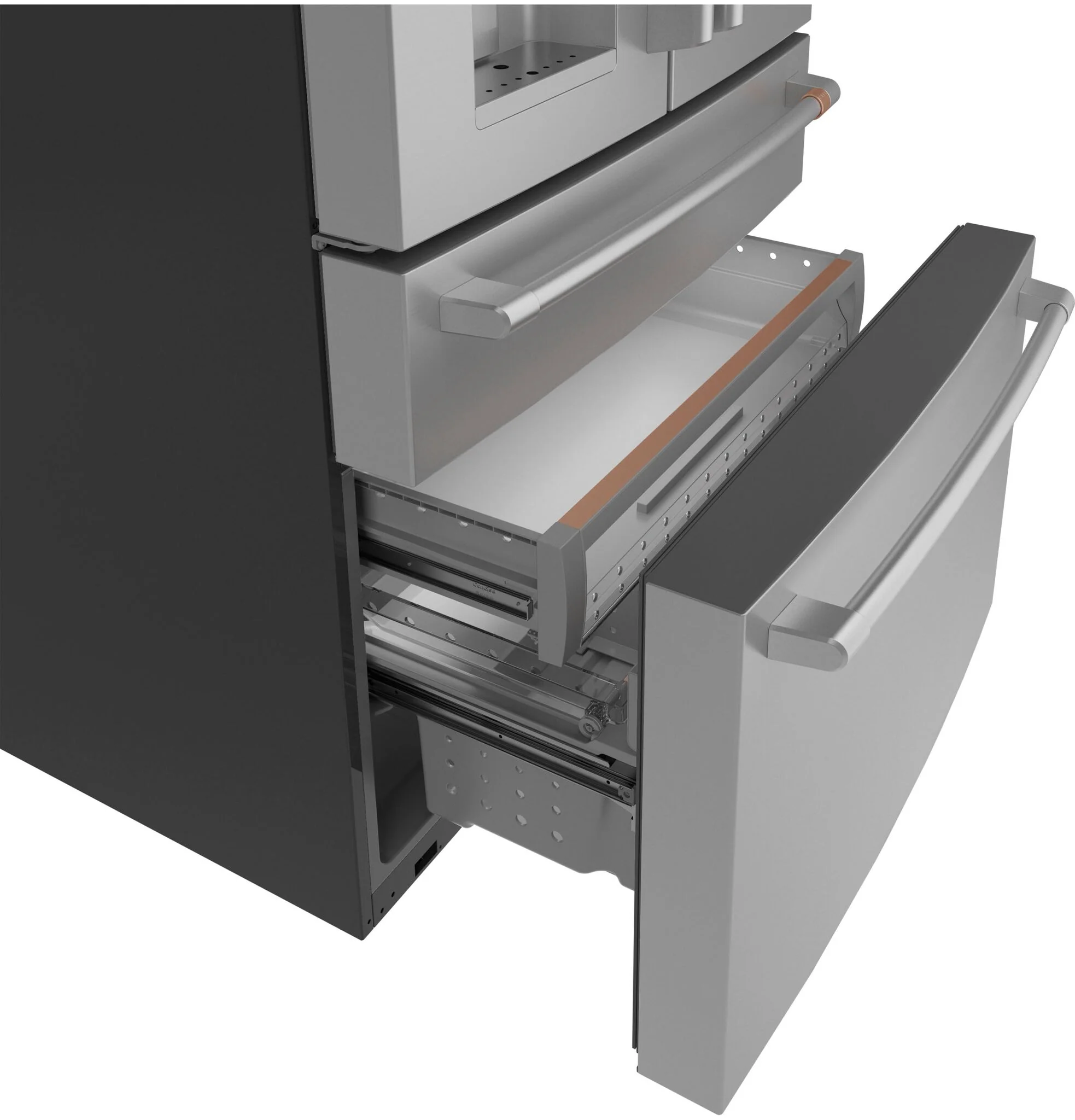 Café 35.75" 22.3 Cu. Ft. Stainless Steel Smart Counter-Depth 4-Door French Door Refrigerator - CXE22DP2PS1 - Image 5
