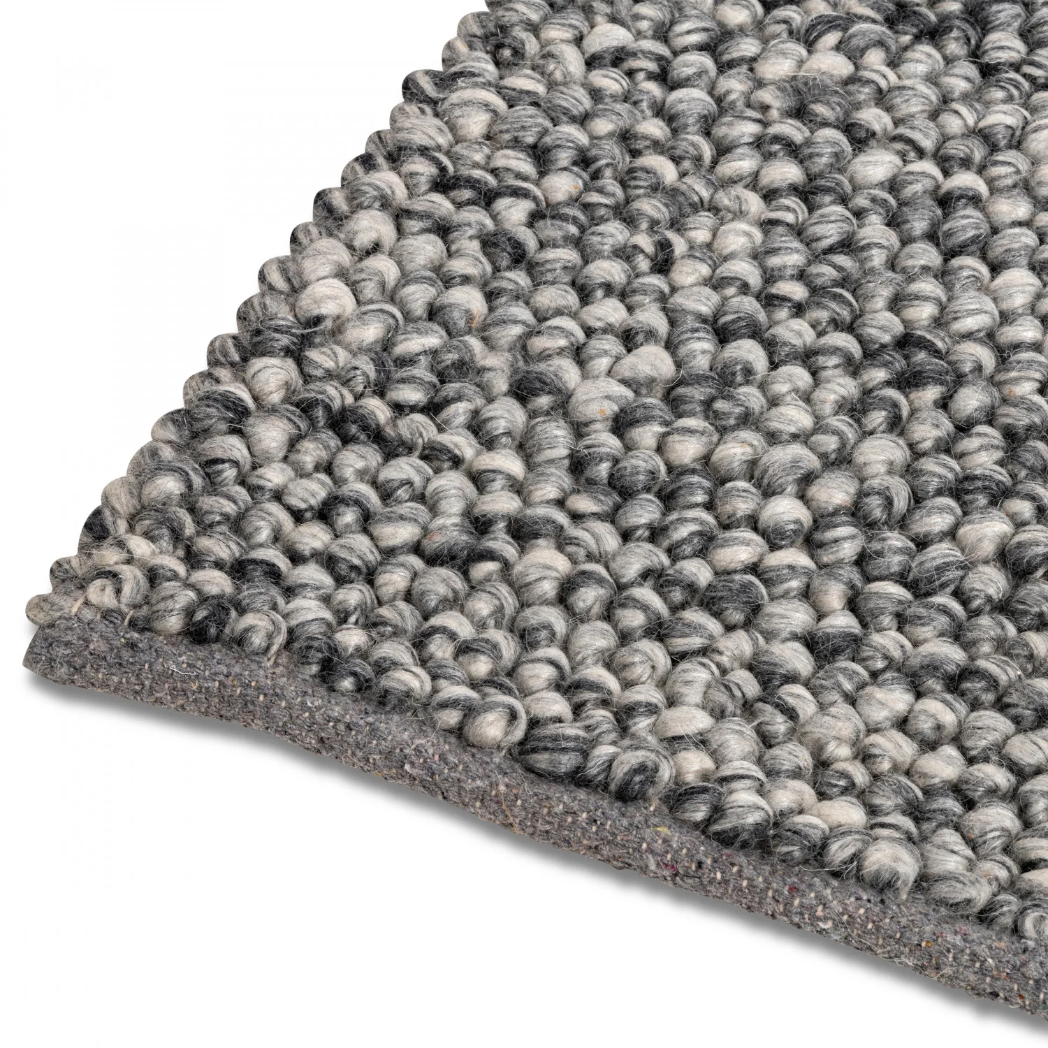 Calabria Pebbles Rug - 8' x 10' - Grey/Charcoal - Image 4