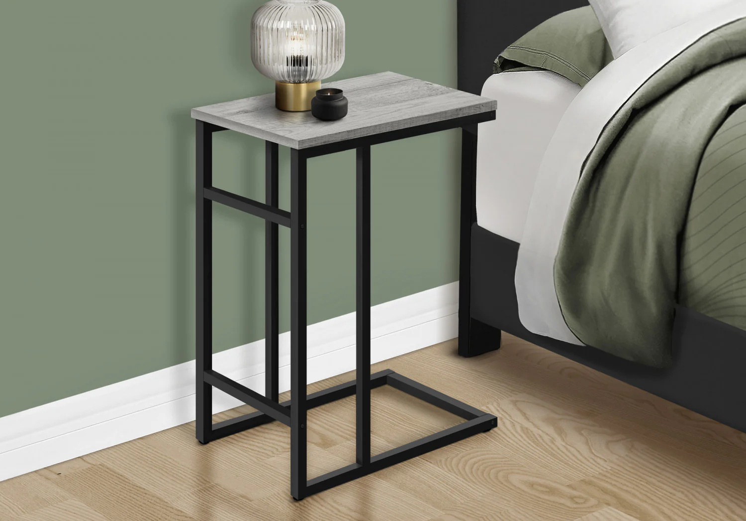 Calen Side Table - Grey - Image 6