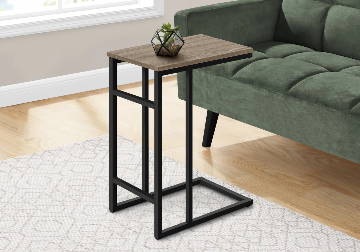 Calen Side Table - Taupe - Image 2