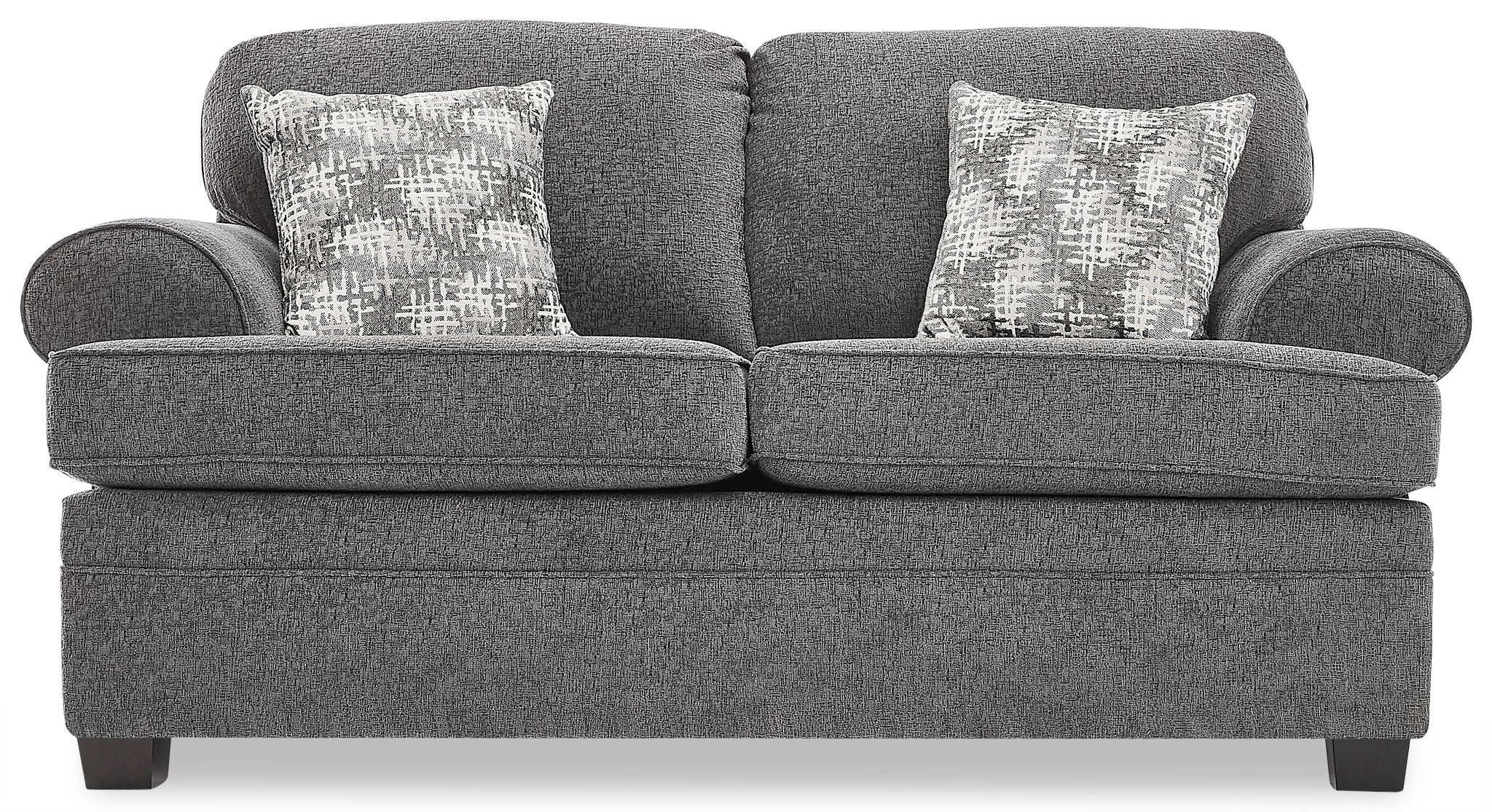 Calliope Sofa and Loveseat Set - Smoke - Image 5