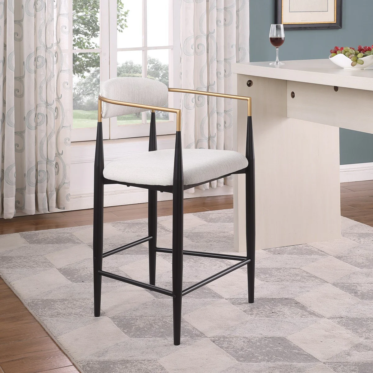 Callum Counter Stool - Beige - Set of Two - Image 2