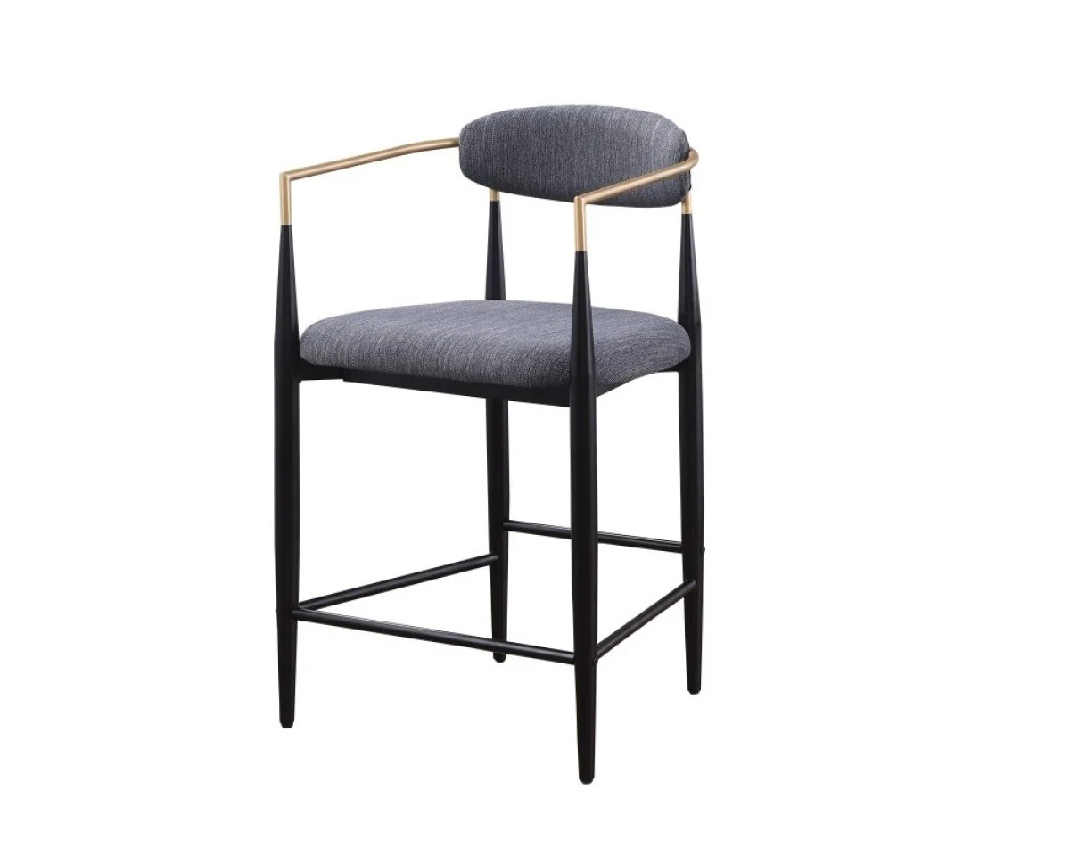 Callum Counter Stool - Grey - Set of Two - Image 3