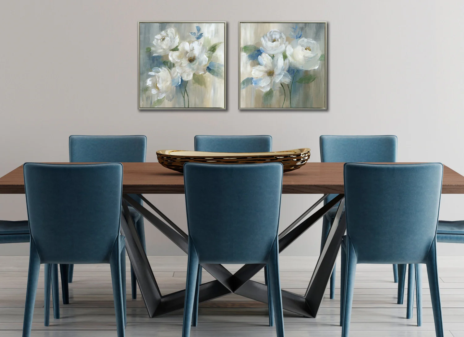 Calm Bloom II Wall Art - White/Green - 24 X 24 - Image 2