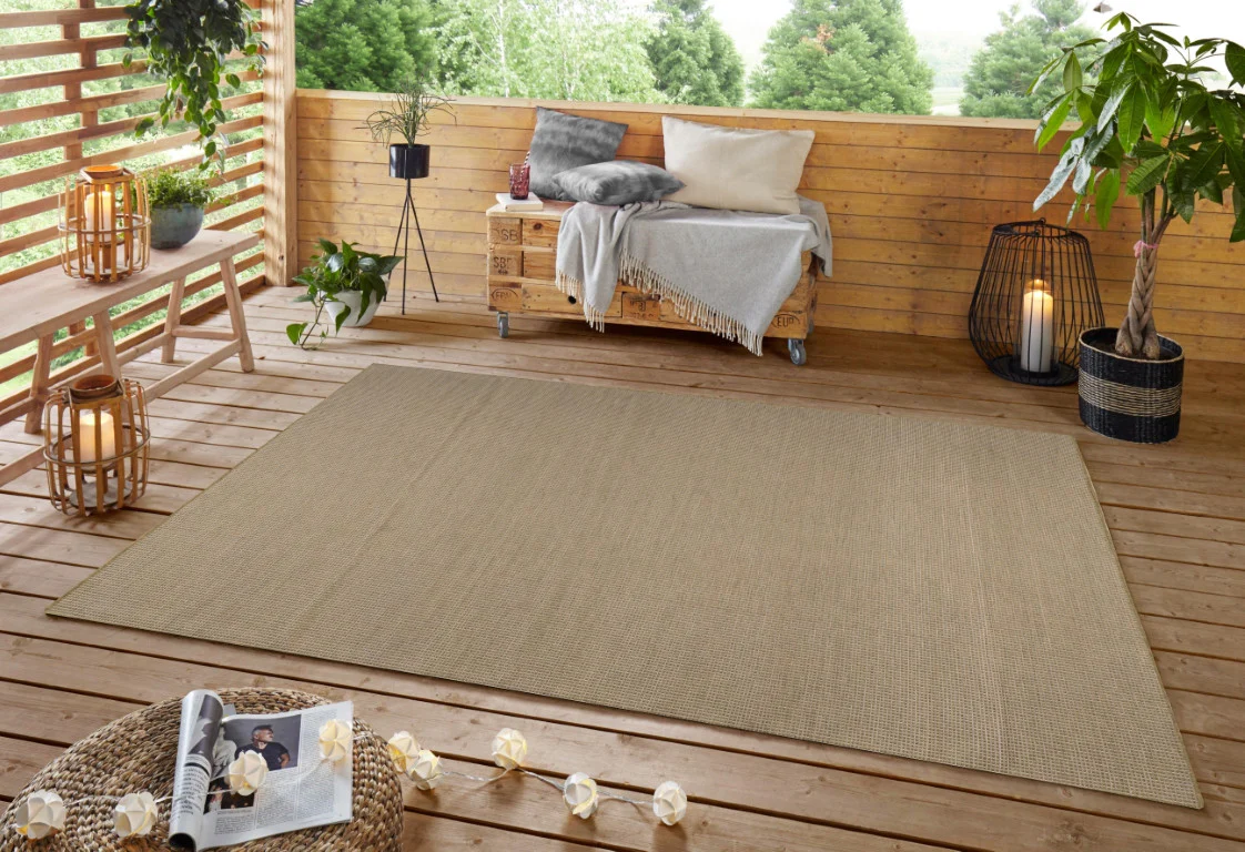 Calypso Crosshatch Outdoor Rug - 5' x 7' - Green - Image 4