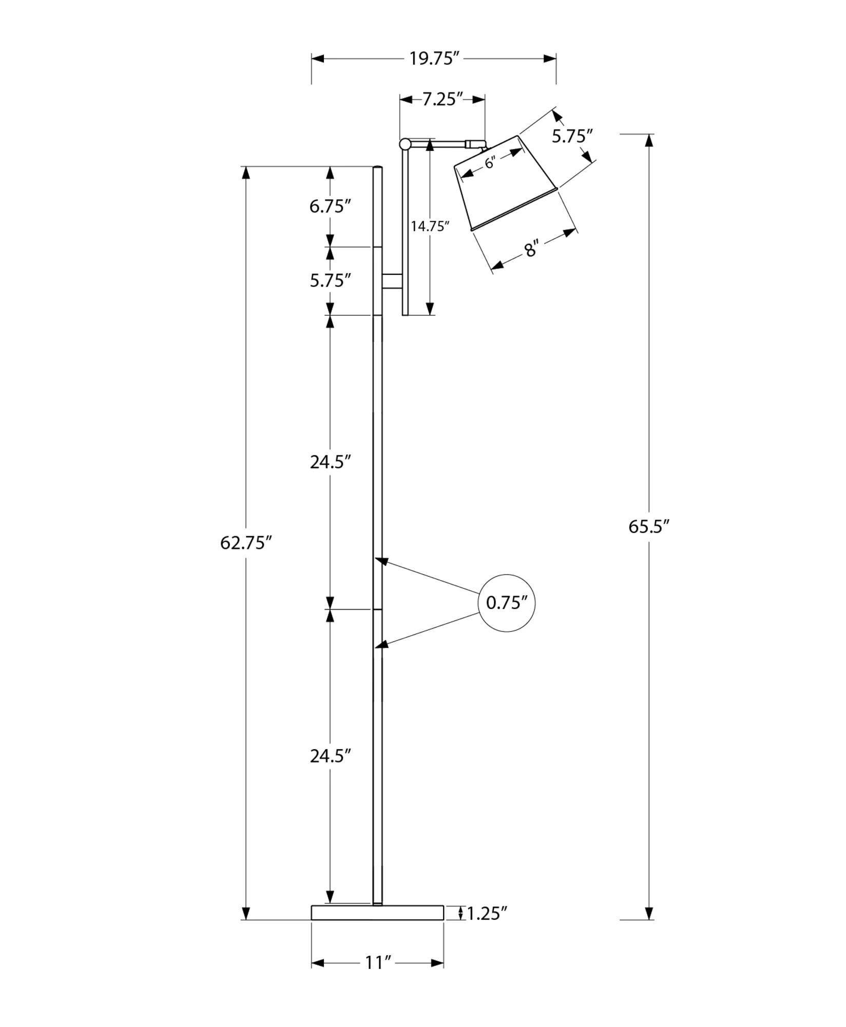 Calyx Floor Lamp - Black - Image 3