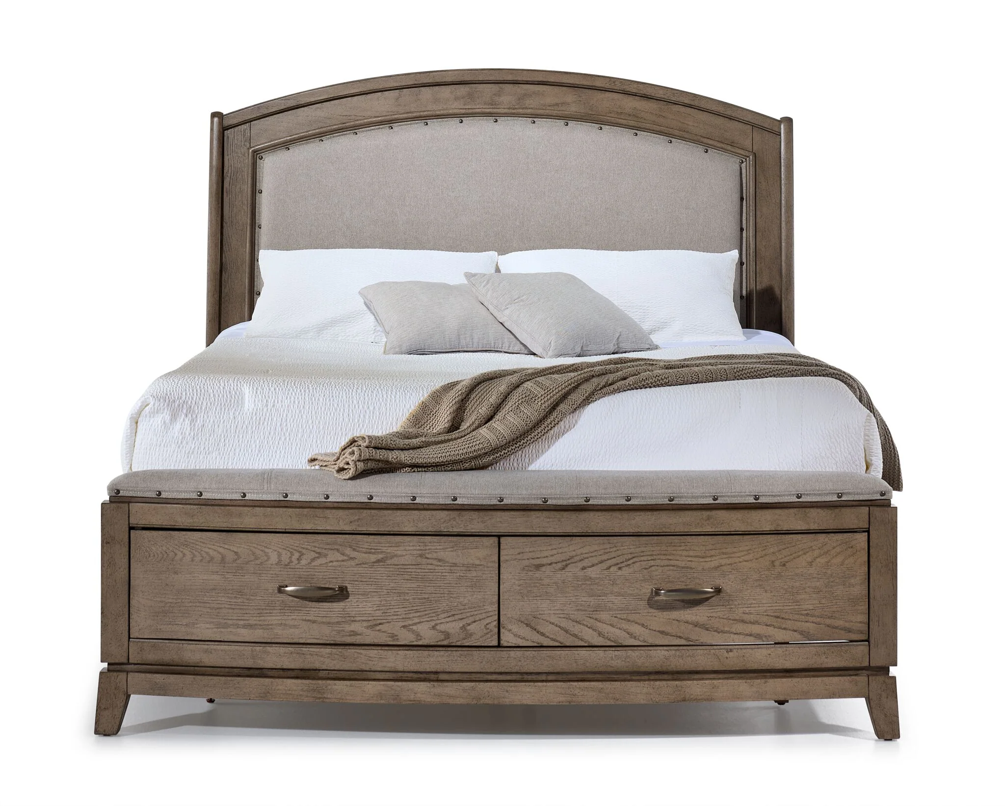 Camelot 3 - Piece King Storage Bed - Burnished Beige - Image 2