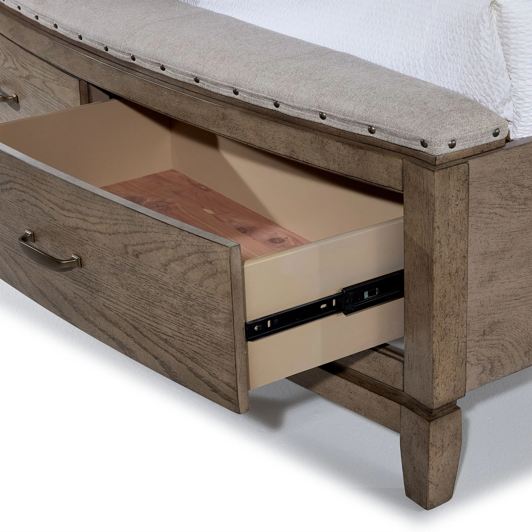 Camelot 3 - Piece King Storage Bed - Burnished Beige - Image 4