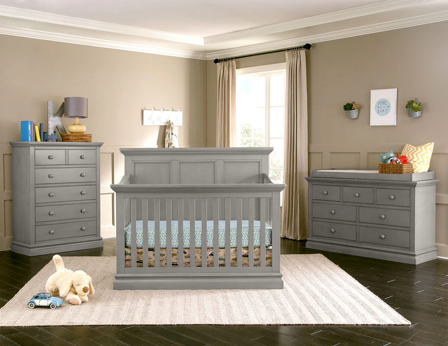 Cameron Convertible Panel Crib - Cloud - Image 2