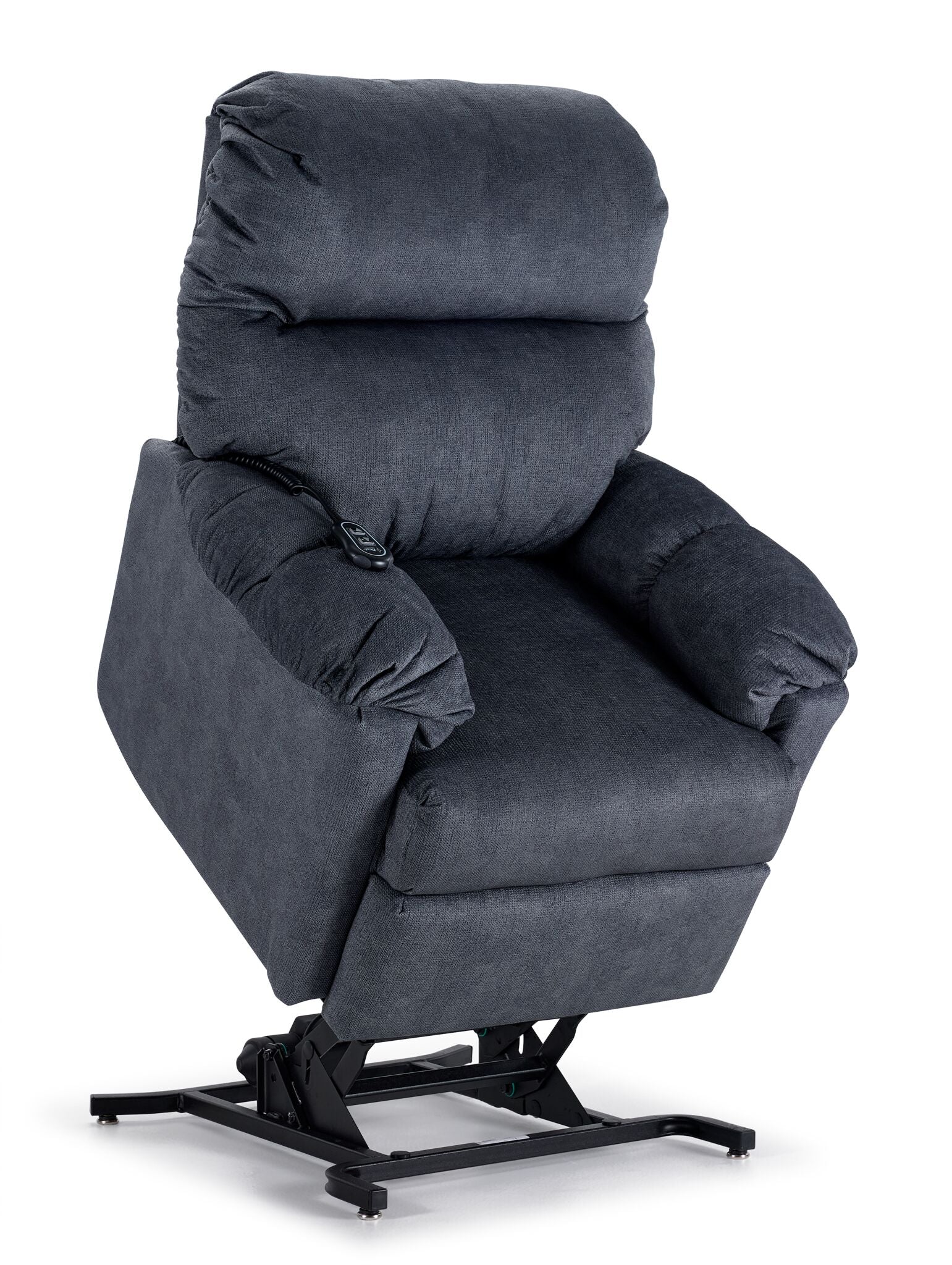 Cameron Power Lift Recliner - Slate Blue - Image 6