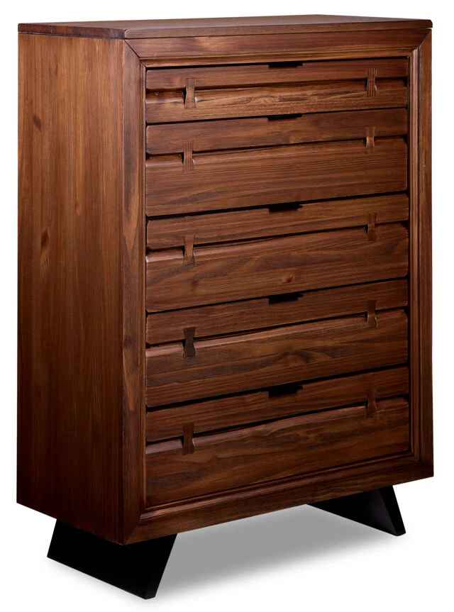 Camila 5- Piece Queen Bedroom Package - Rustic Brown - Image 4