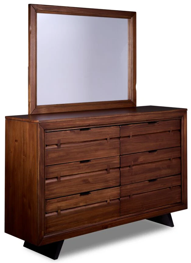 Camila 6-Piece Twin Bedroom Package - Rustic Brown - Image 4