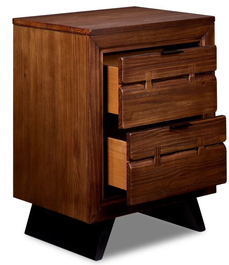 Camila Night Table - Rustic Brown - Image 3