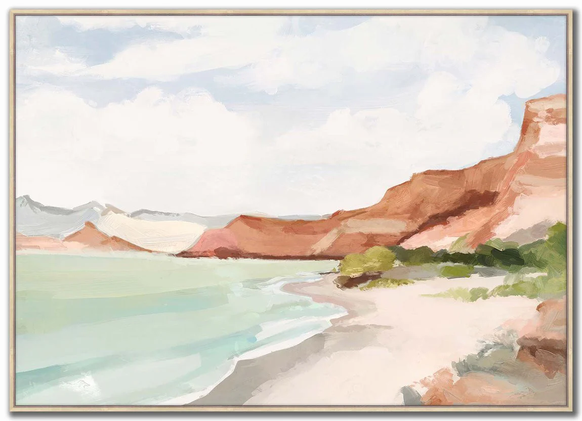 Canyon Shoreline Wall Art - Multi-Colour - 40 X 55