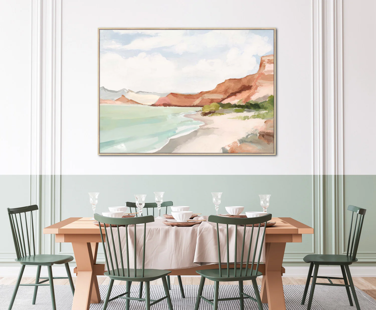 Canyon Shoreline Wall Art - Multi-Colour - 40 X 55 - Image 2