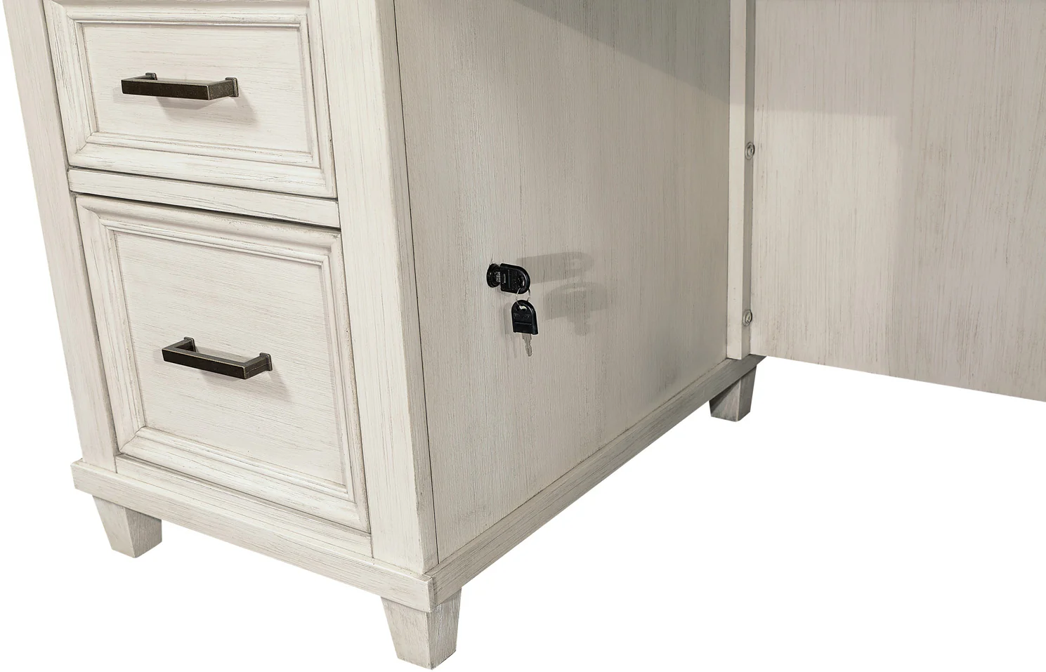Caraway Executive Desk - Aged Ivory - Image 6