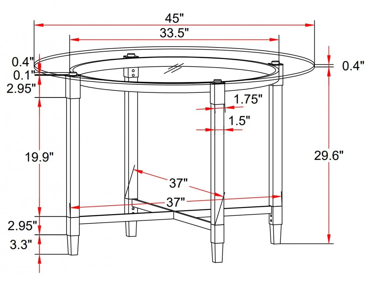 Carha Dining Table - Silver - Image 3