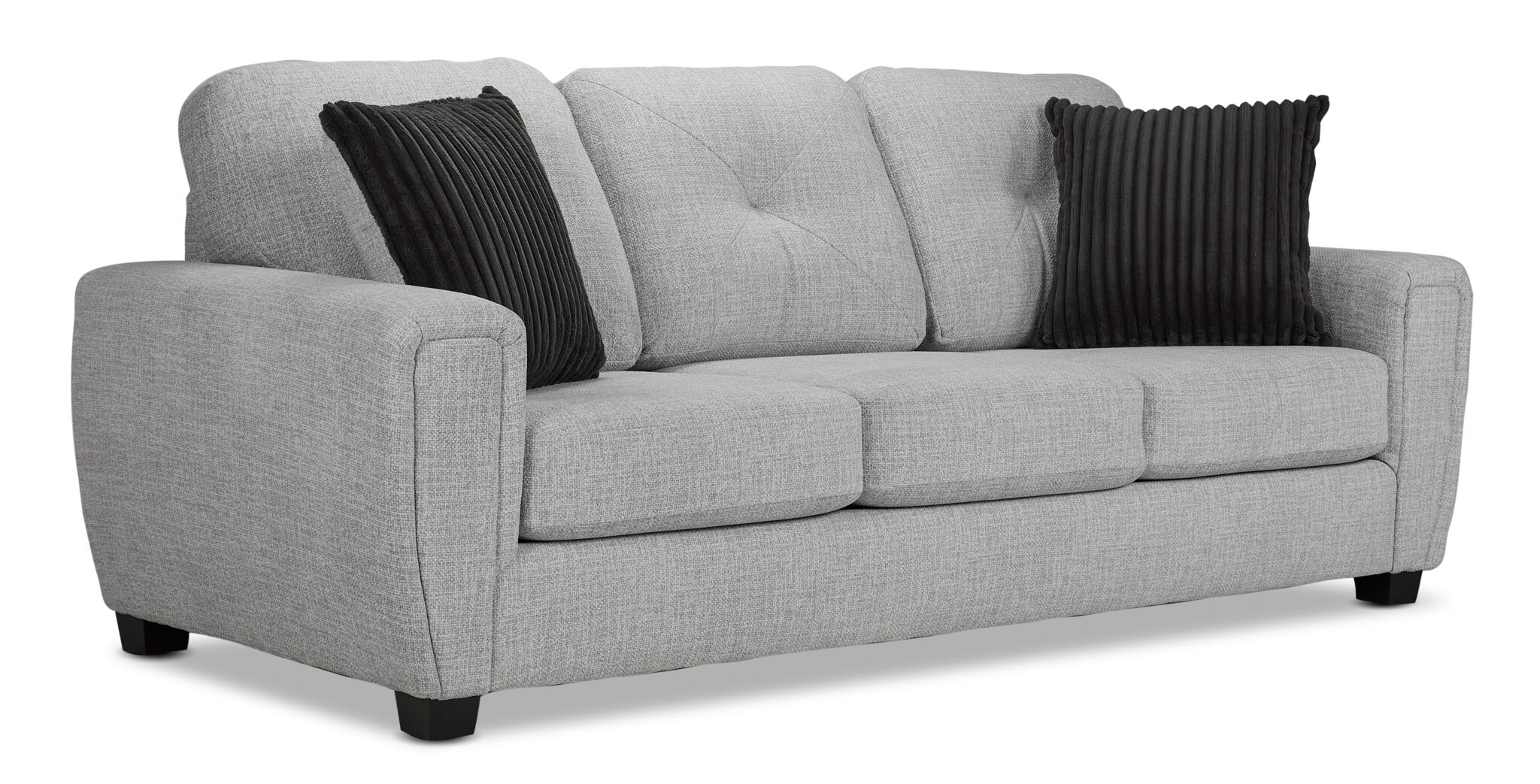 Carolina Sofa, Loveseat and Chair Set - Light Grey - Image 2
