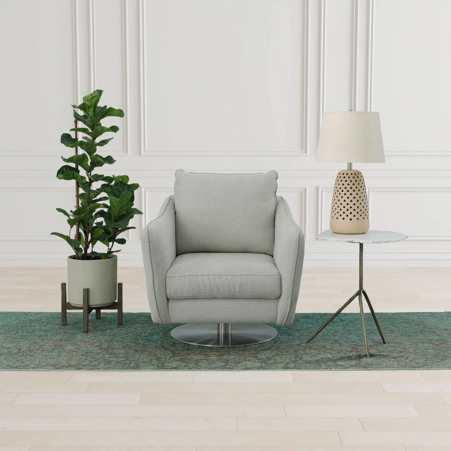 Castlin Table Lamp - Beige - Image 7
