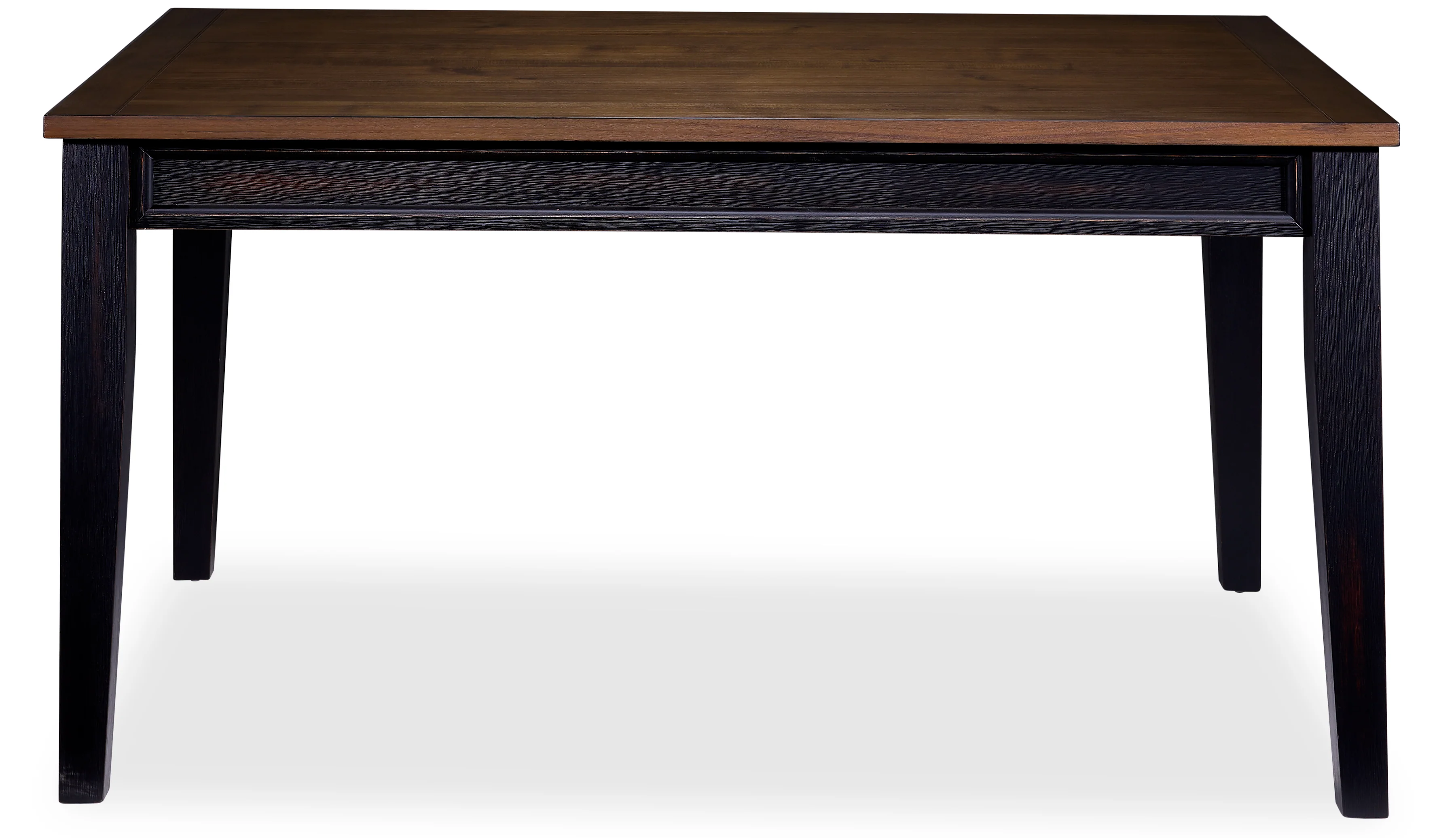 Caylie Noir 3-Piece Dining Set with Benches - Ebony, Driftwood - Image 4