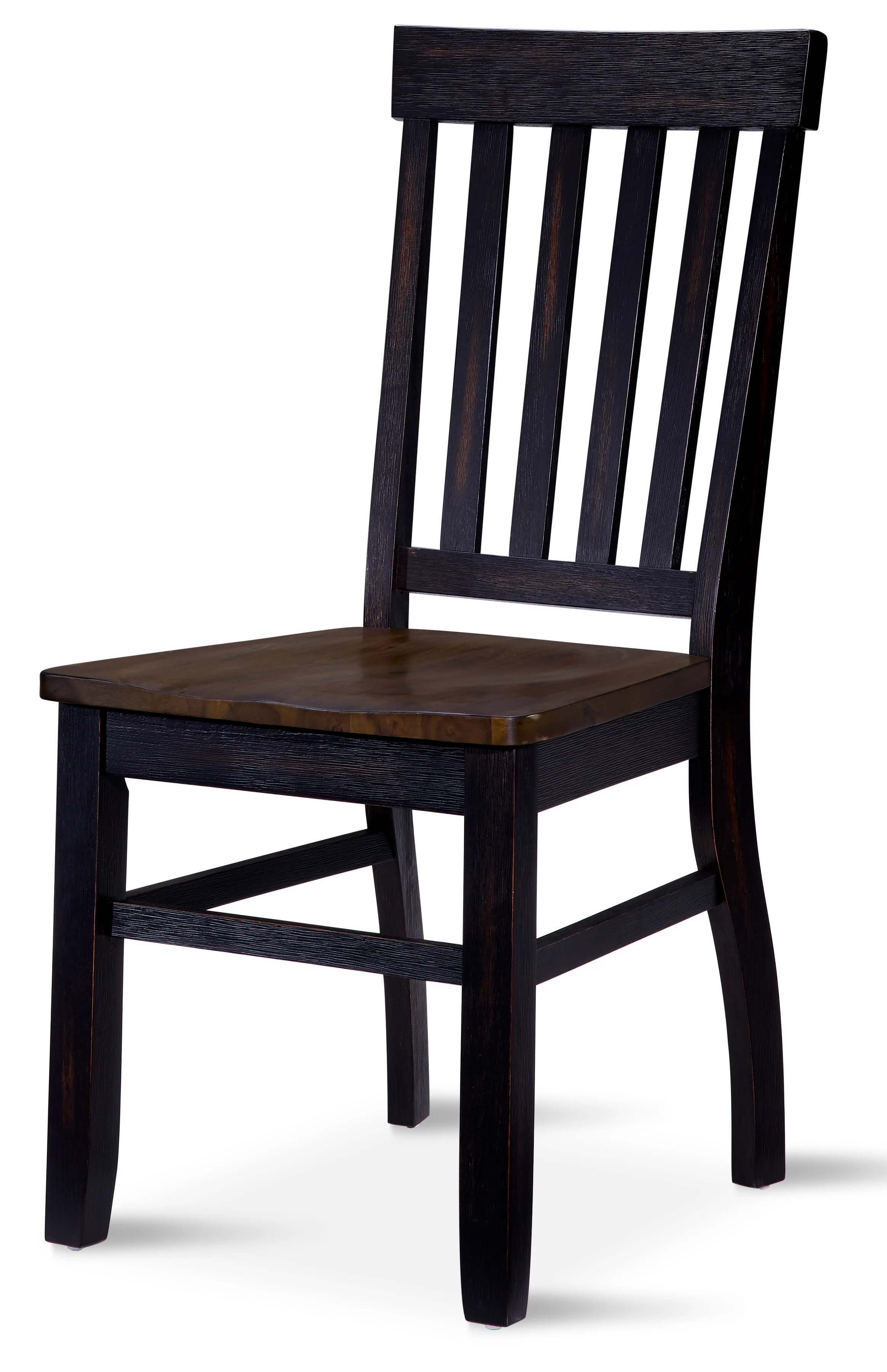 Caylie Noir 5-Piece Dining Set - Ebony, Driftwood - Image 5