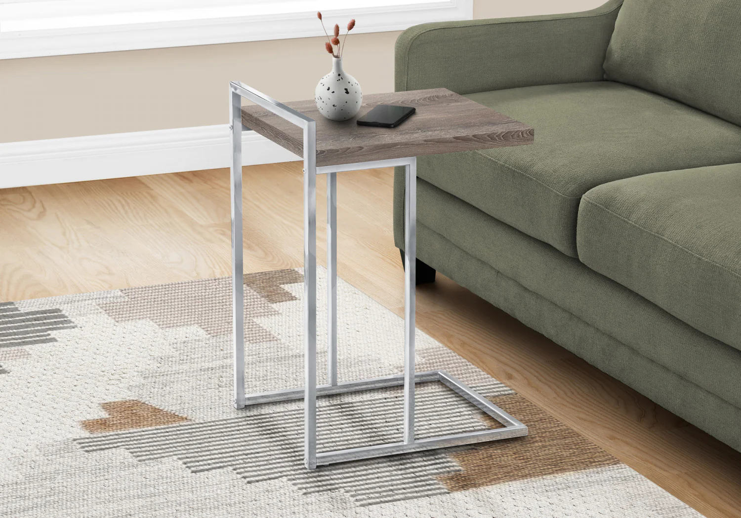 Cedar Side Table - Taupe - Image 2