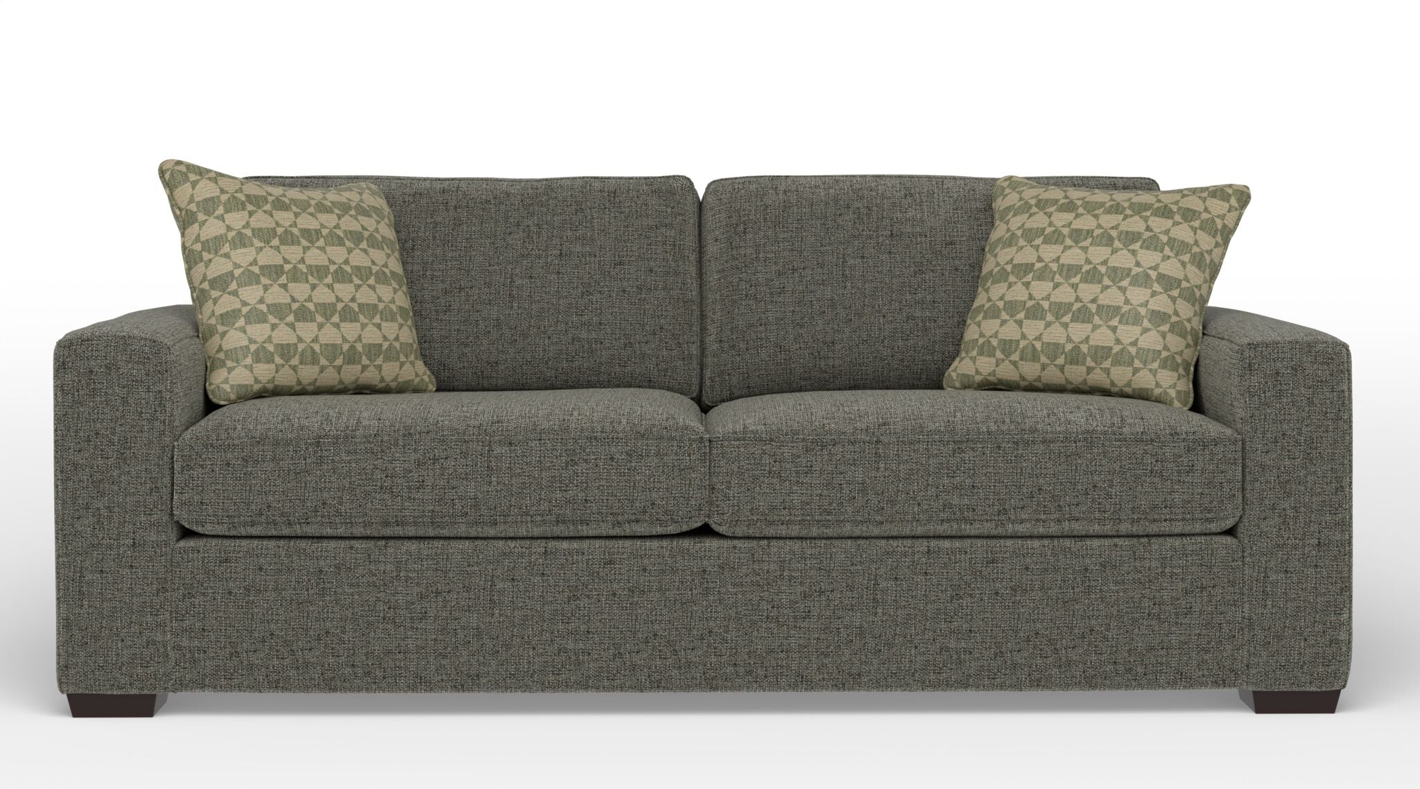 Caleb Queen Sofa Bed with Innerspring Mattress - Patina Dark Grey - Image 2