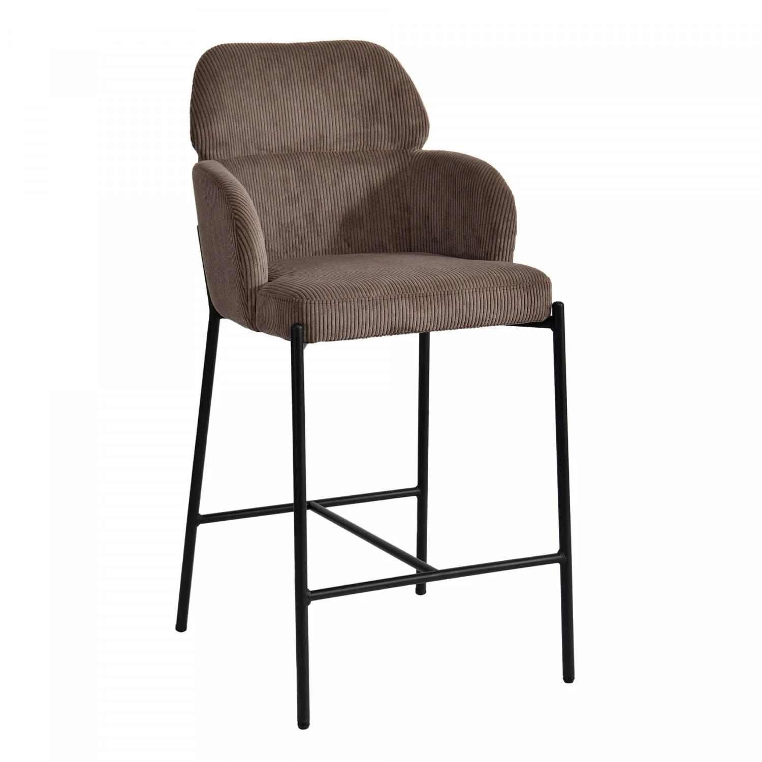 Celon Counter Stool - Corduroy Brown - Set of Two - Image 5
