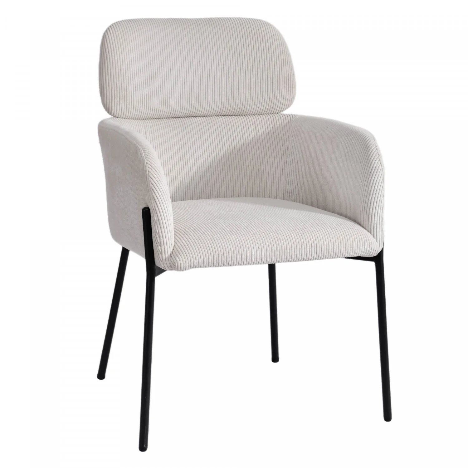Celon Dining Chair - Corduroy White - Image 4