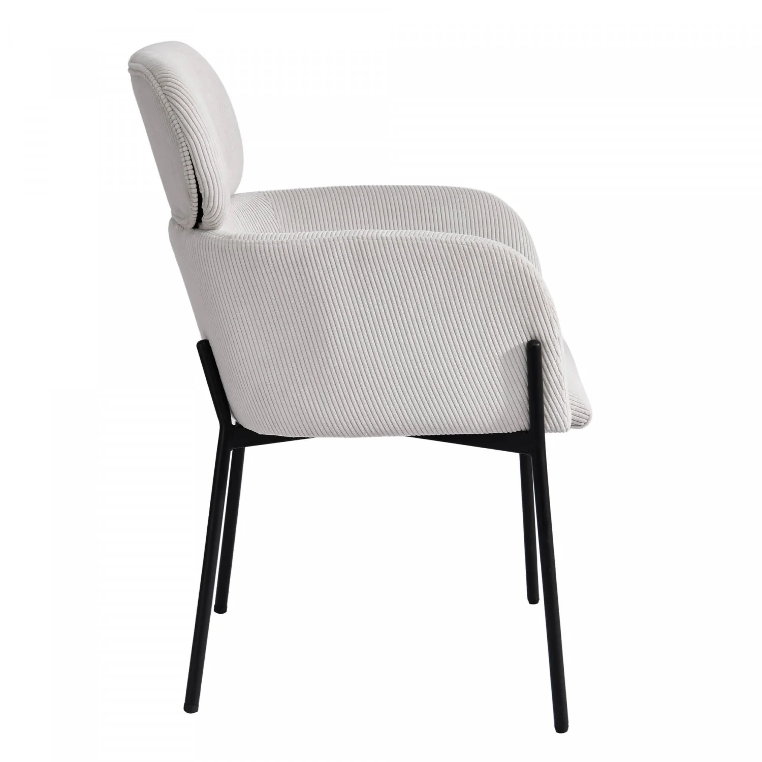 Celon Dining Chair - Corduroy White - Image 5