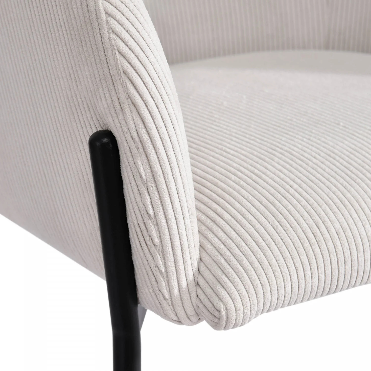 Celon Dining Chair - Corduroy White - Image 7