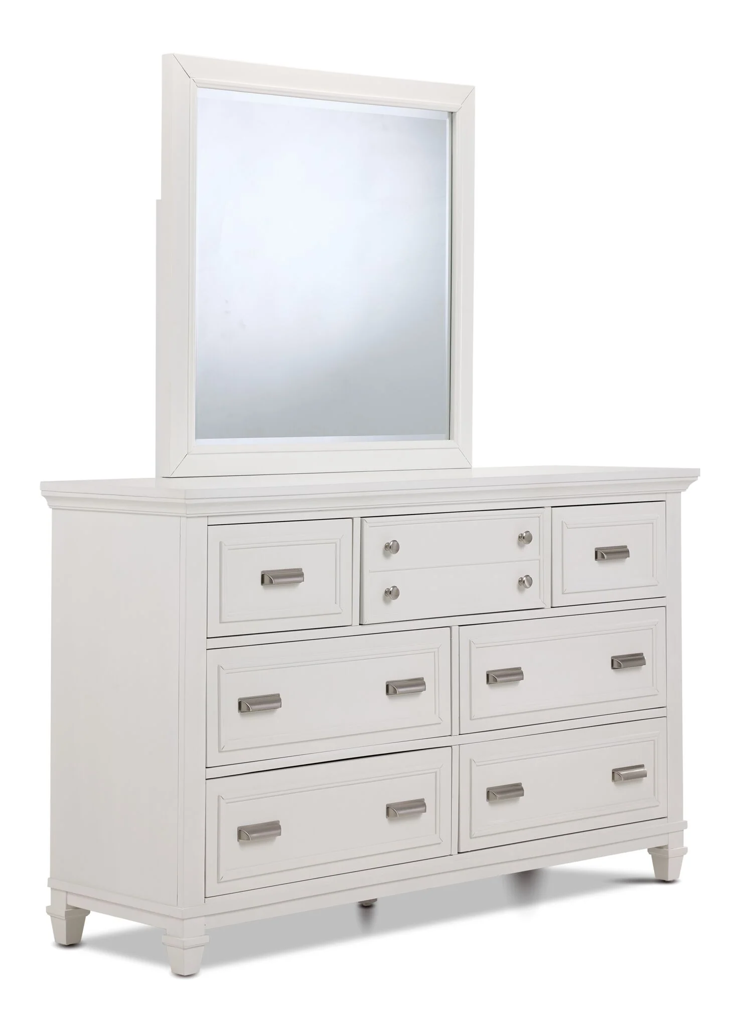 Charleston 6 - Piece Queen Storage Bedroom Package- Dove White - Image 3