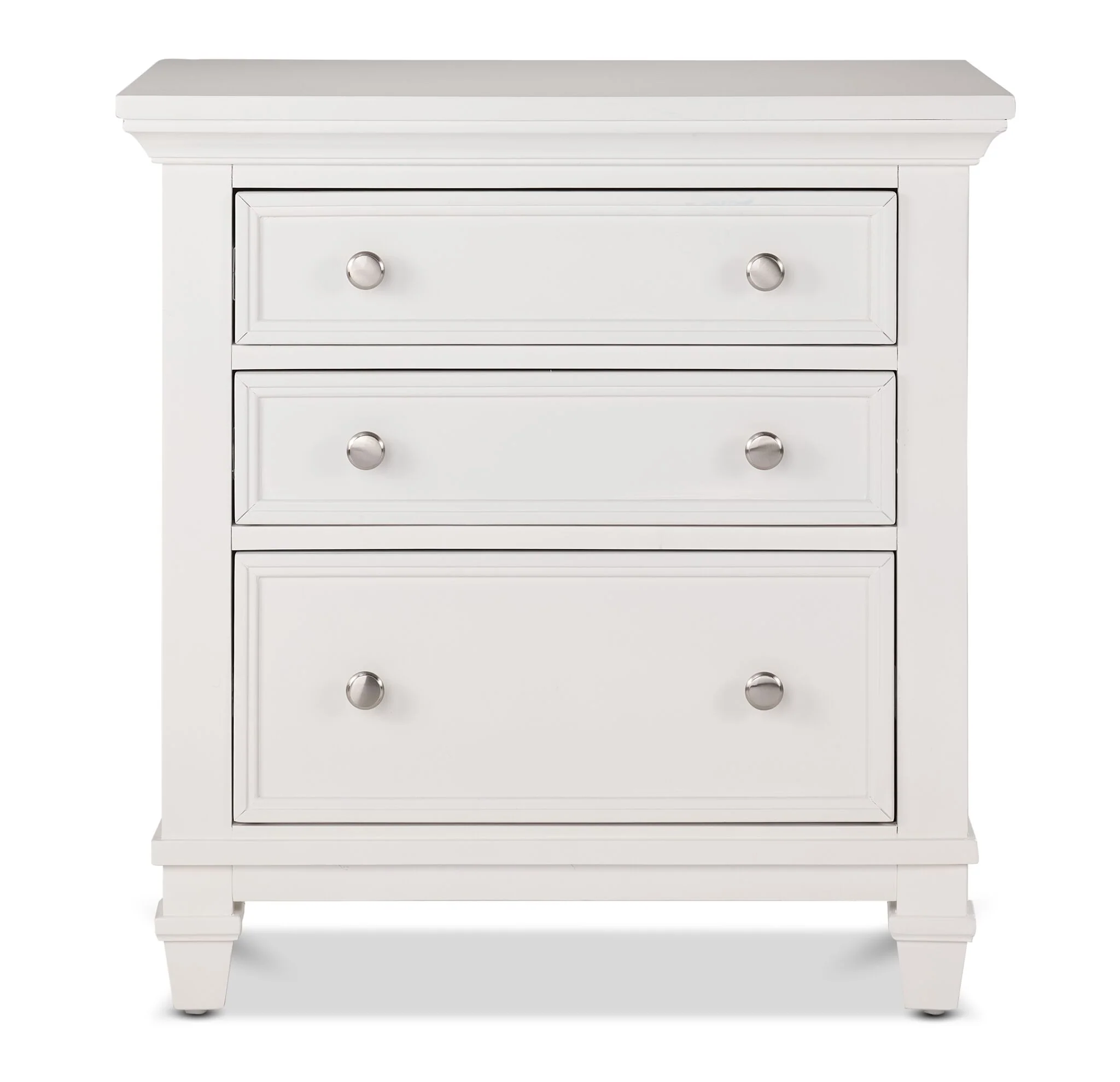Charleston Night Table - Dove White - Image 2