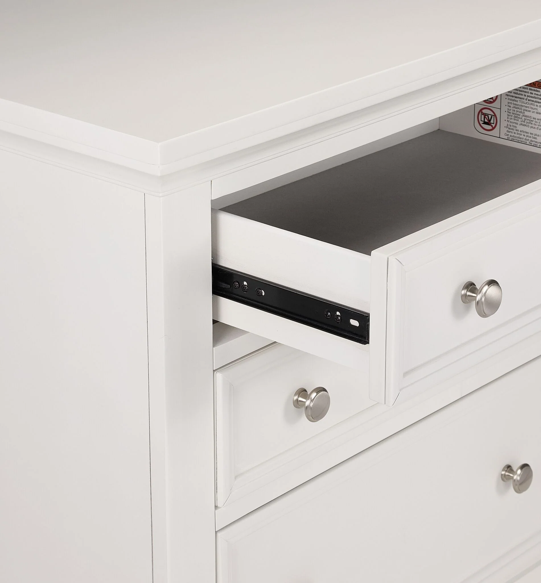 Charleston Night Table - Dove White - Image 4