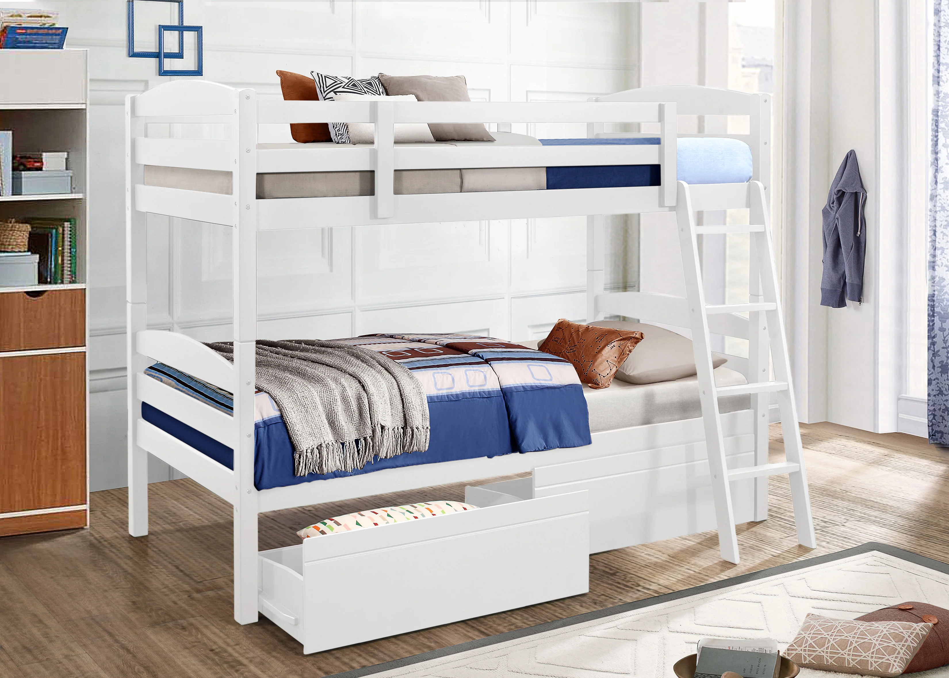 Charlie Bunk Bed Drawers - White - Image 2