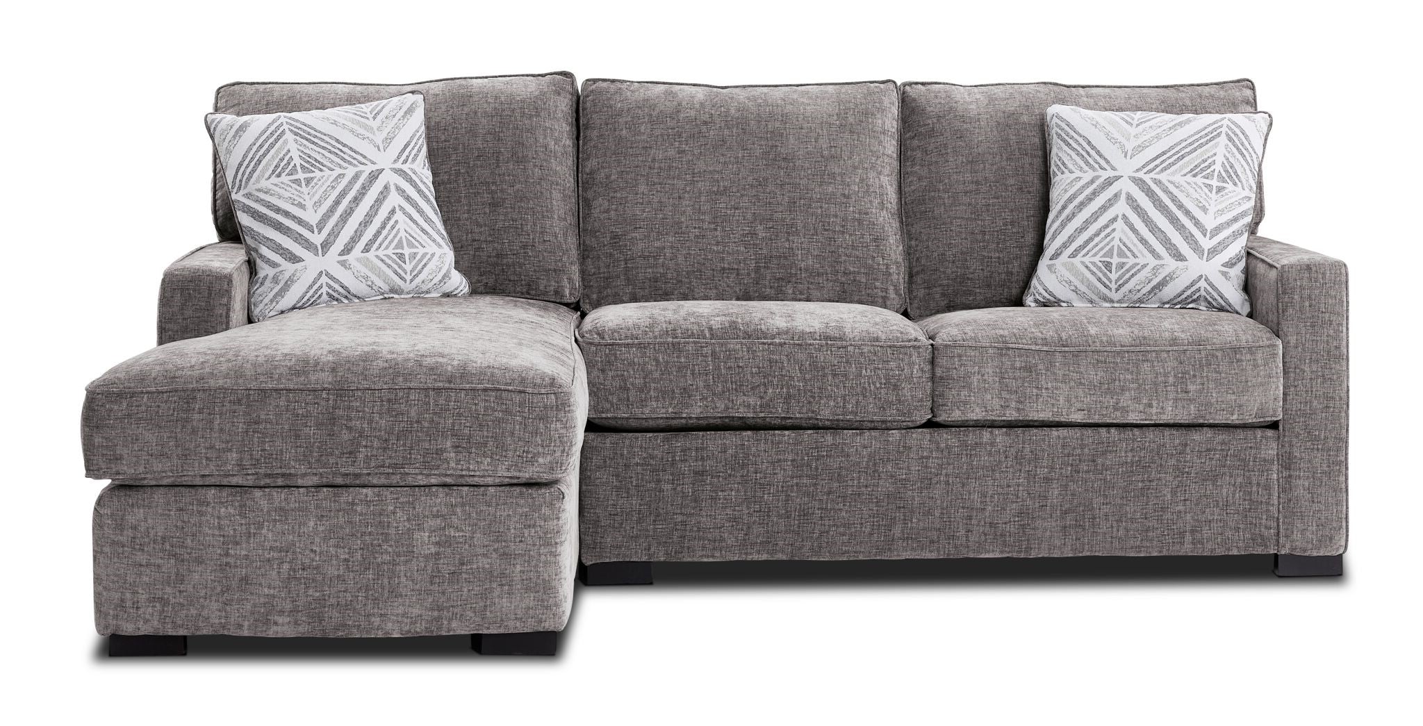 Charlotte 2-Piece Sectional with Left-Facing Chaise - Smoke - Image 3