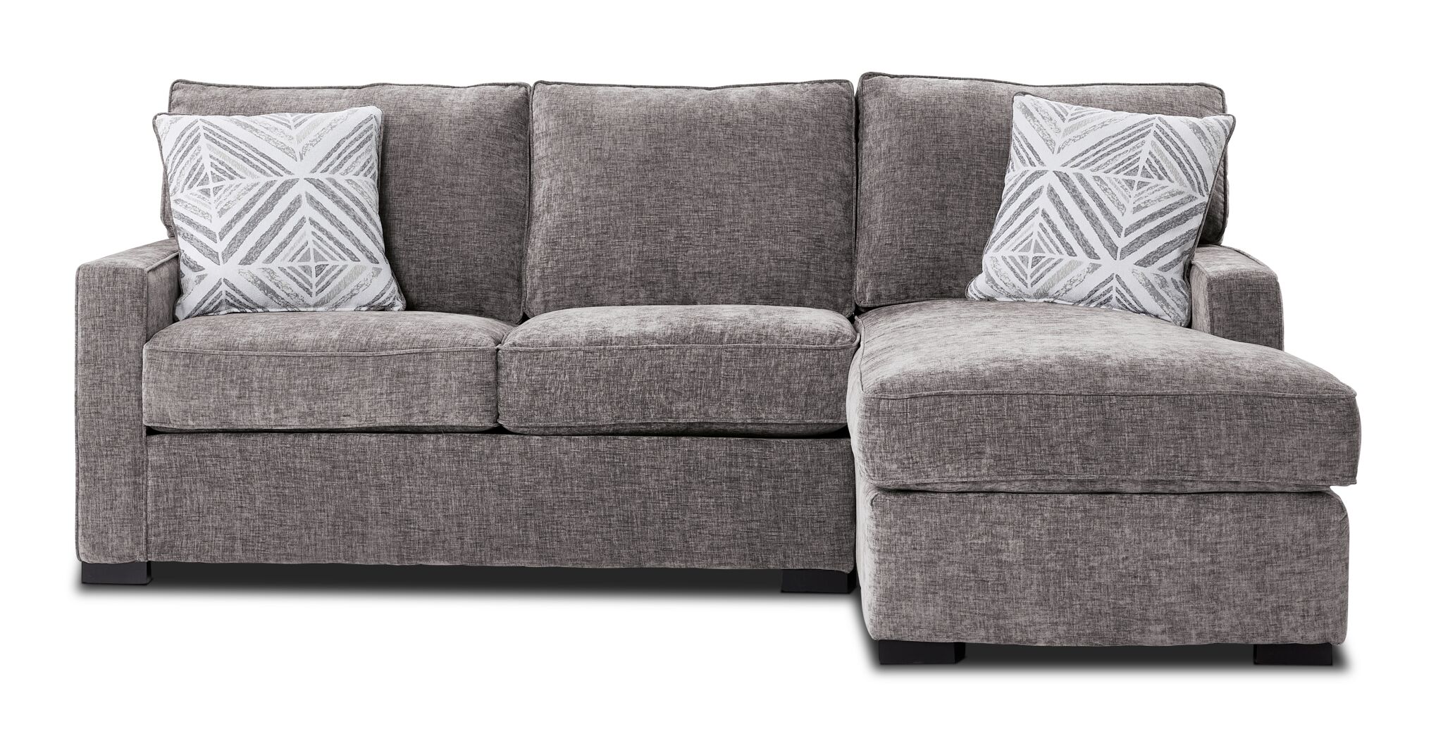 Charlotte 2-Piece Sectional with Right-Facing Chaise - Smoke - Image 3
