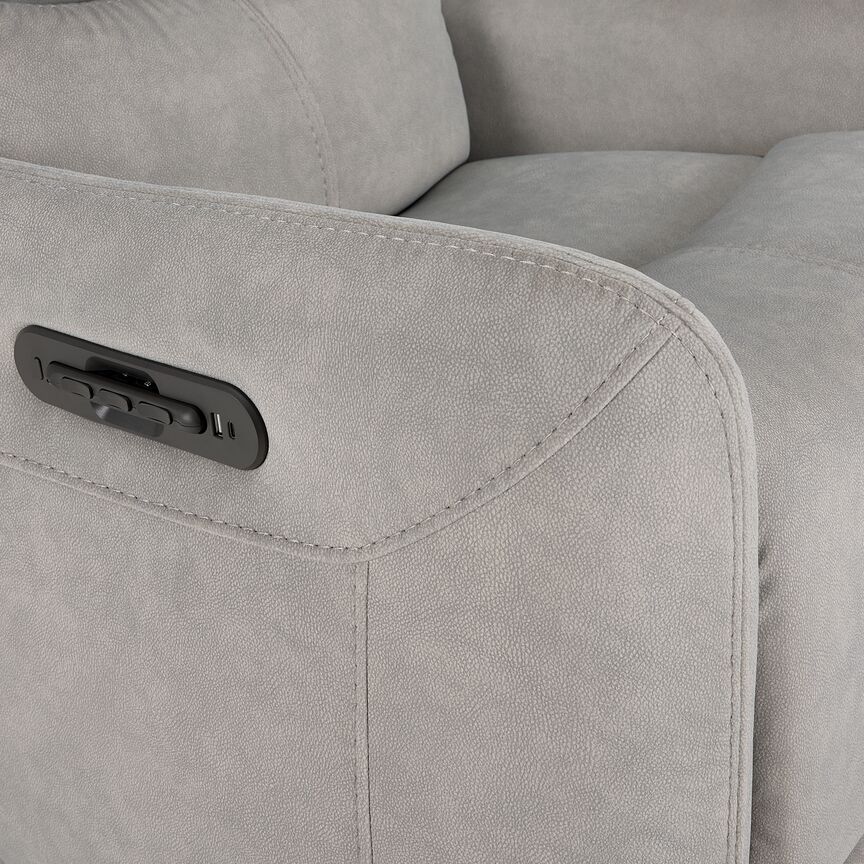 Chase Power Rocker Recliner - Grey - Image 11