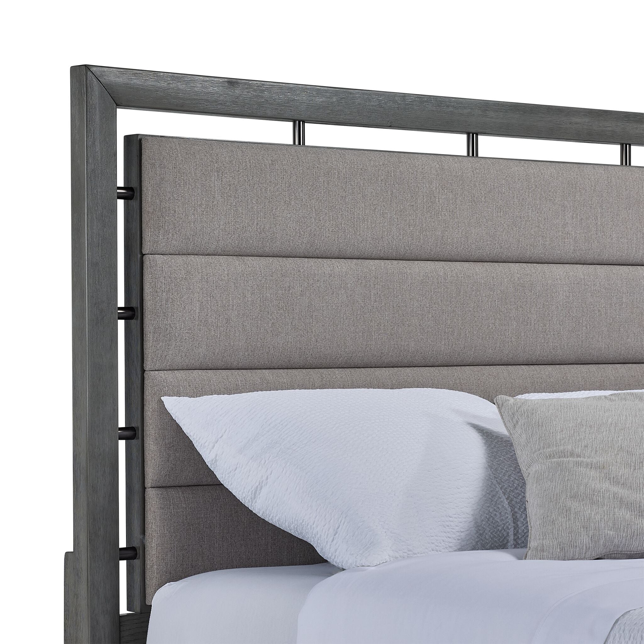 Chelsea 3-Piece Queen Storage Bed - Grey - Image 3
