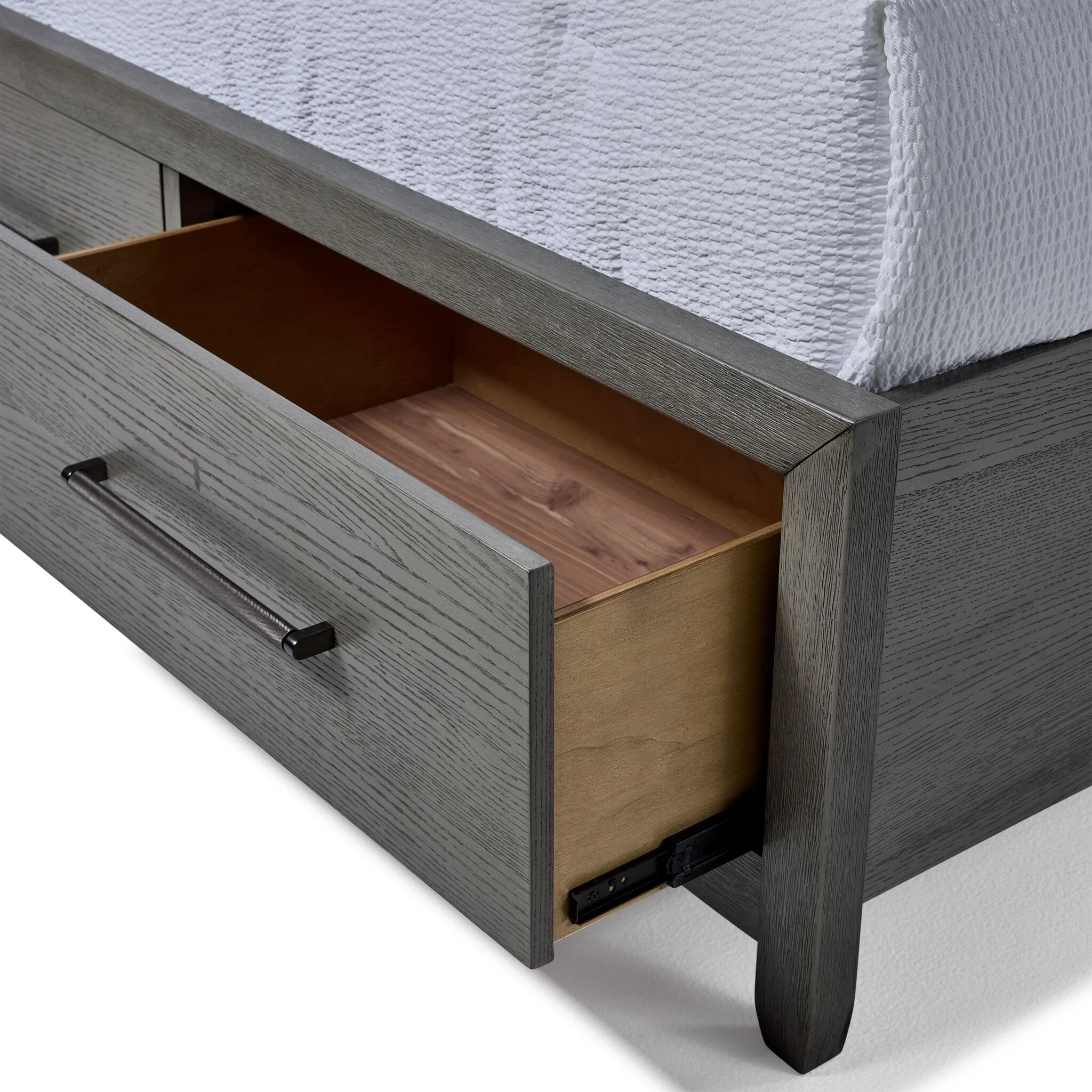 Chelsea 3-Piece Queen Storage Bed - Grey - Image 4