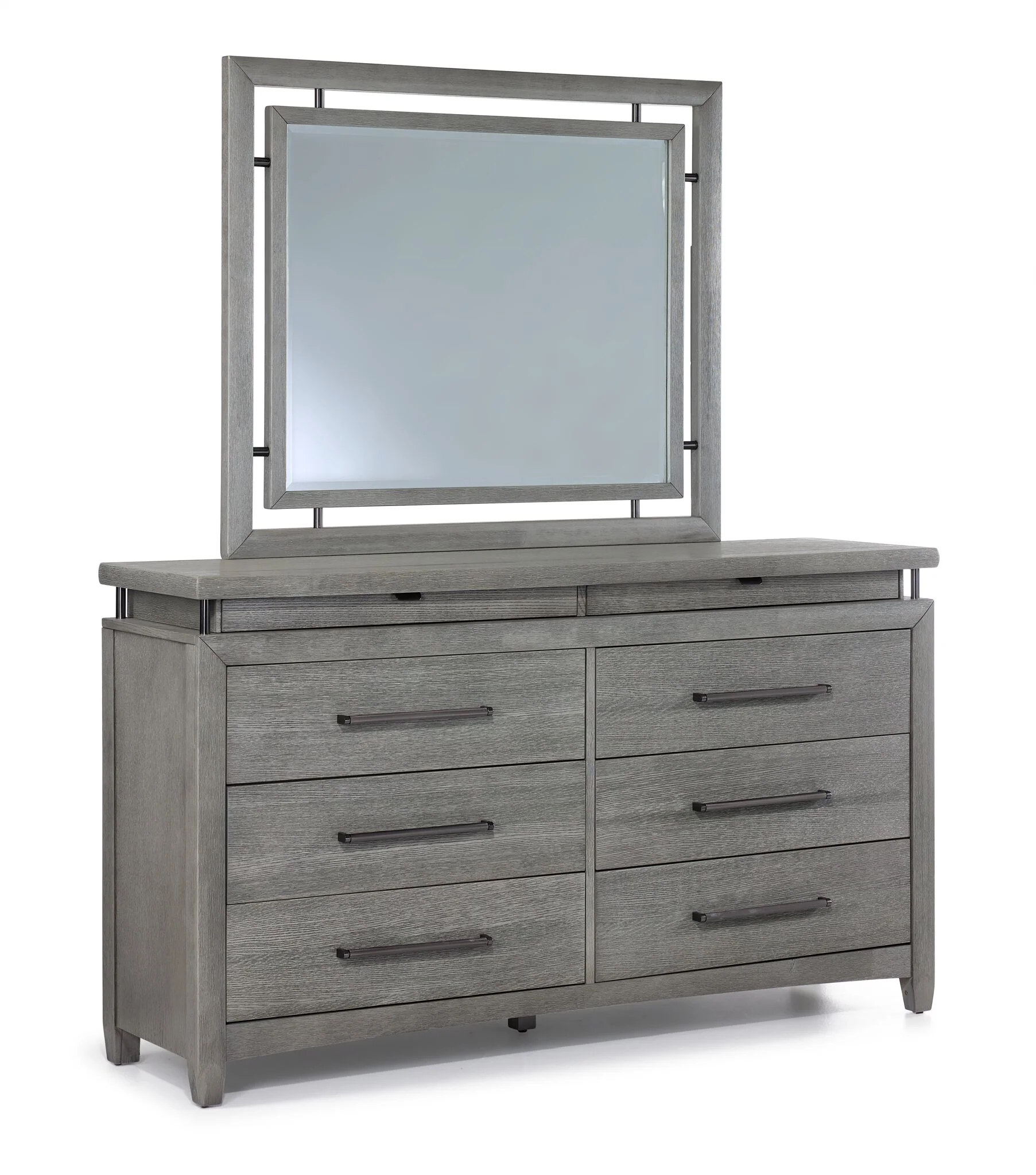 Chelsea 6-Piece King Storage Bed - Grey - Image 3