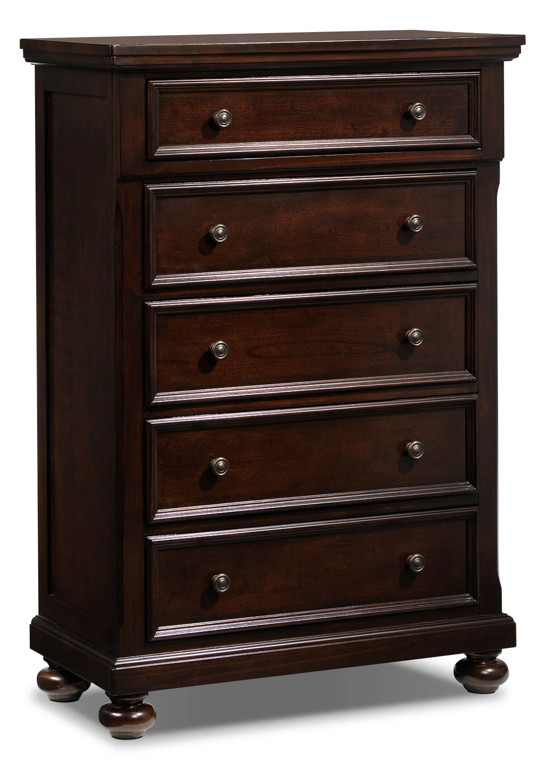 Chester 5-Piece Queen Storage Bedroom Package - Cherry - Image 2