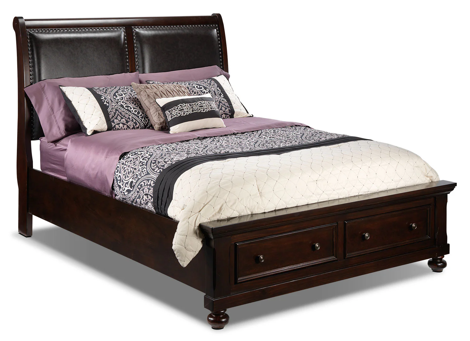 Chester 6-Piece Queen Storage Bedroom Package - Cherry - Image 3