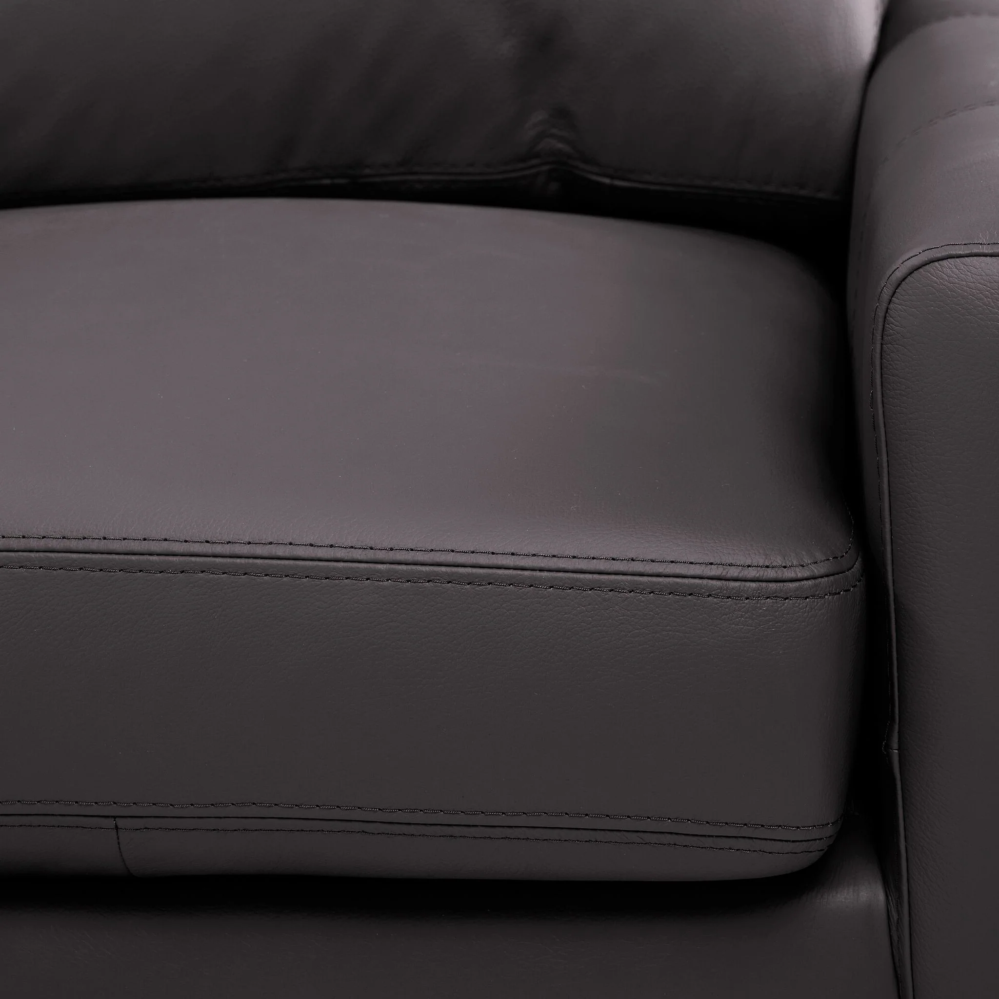 Chito Leather 2-Piece Sectional with Left Facing Chaise - Mocha - Image 6