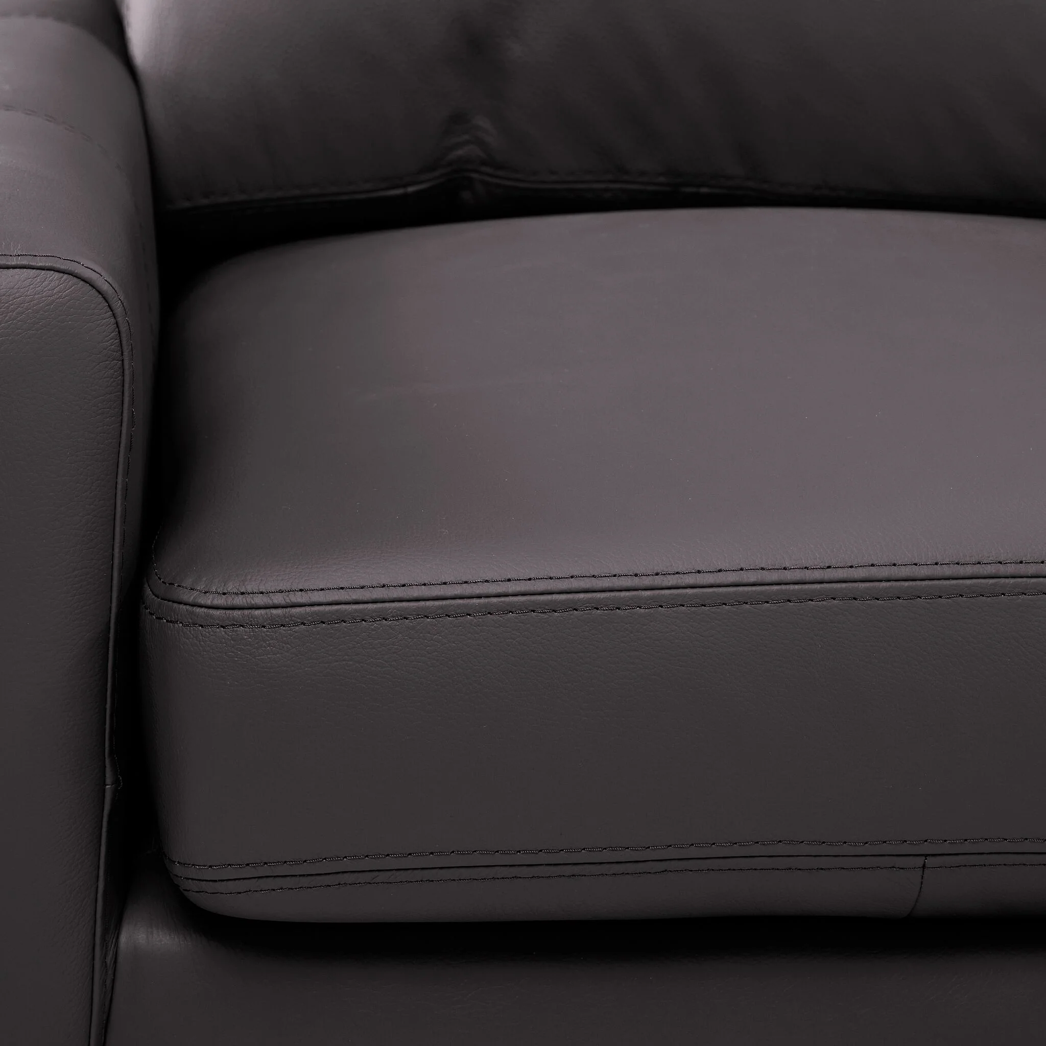 Chito Leather 2-Piece Sectional with Right Facing Chaise - Mocha - Image 4
