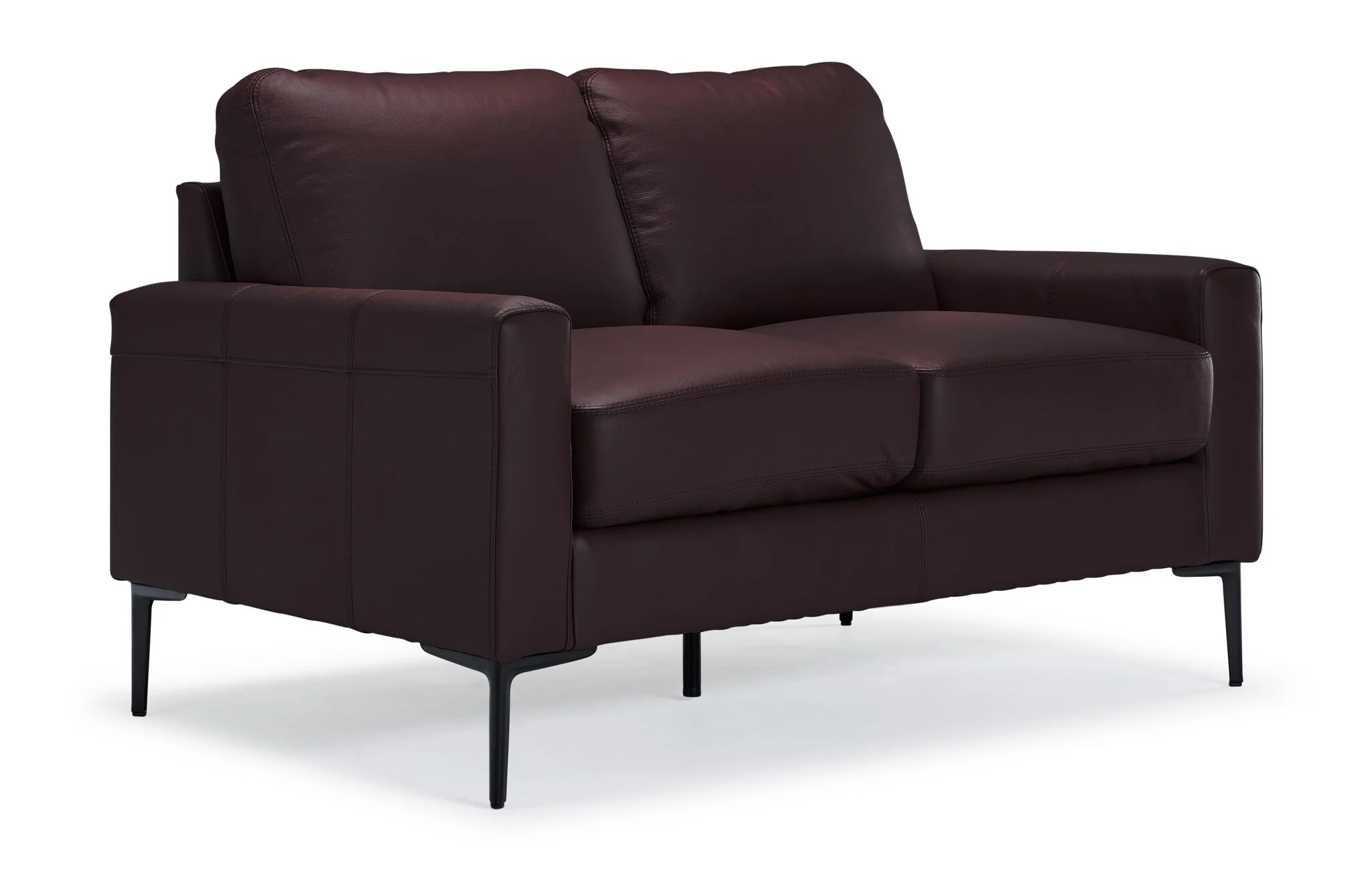 Chito Leather Sofa, Loveseat and Chair Set - Mocha - Image 3