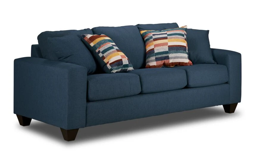 Cindy Sofa and Loveseat Set-Blue - Image 2