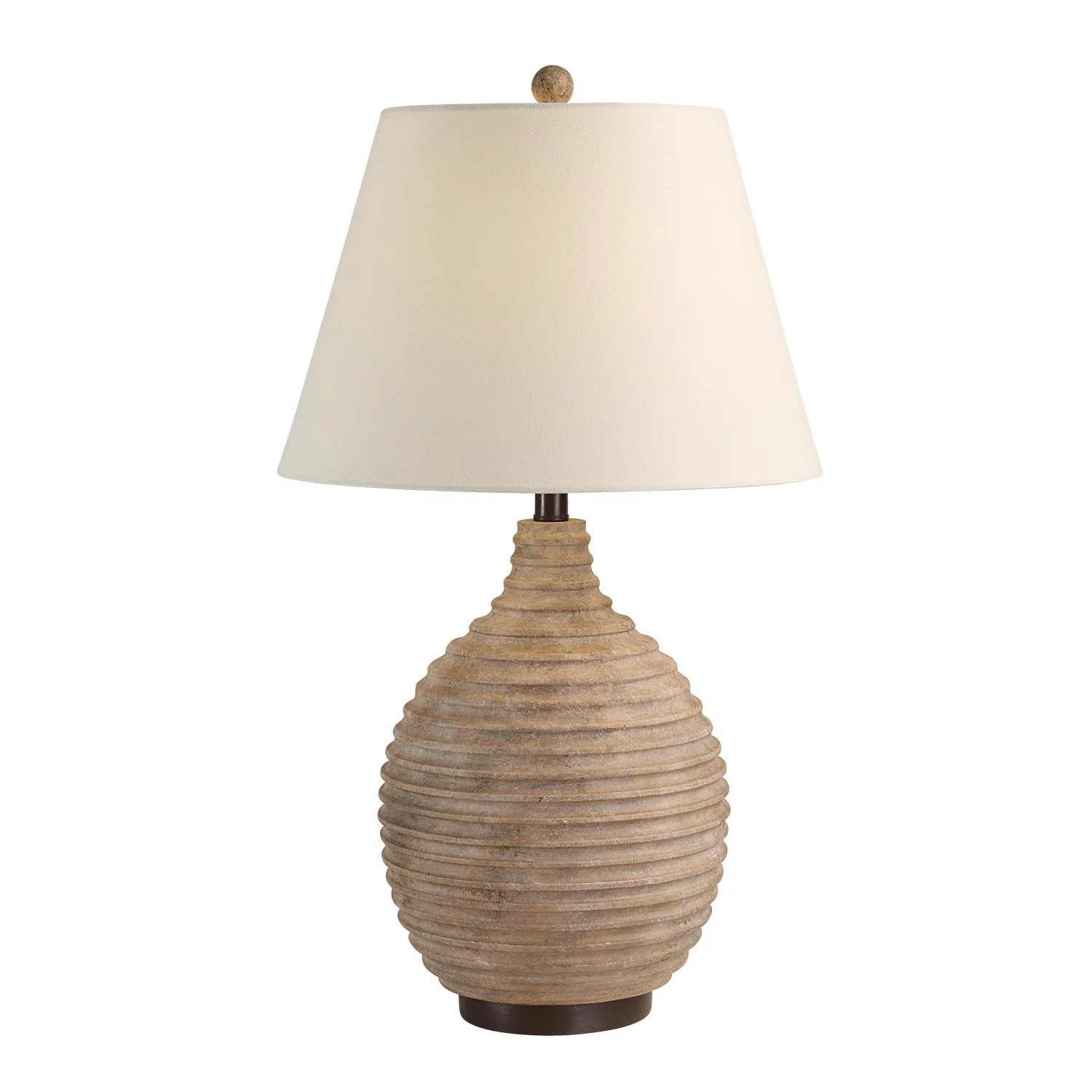 Cleo Table Lamp - Textured Brown/Ivory - Image 3